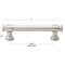 Gliderite Hardware 3-3/4 in. Center to Center Satin Nickel Classic Euro Bar Pull - 4361-96-SN 4361-96-SN-1 - alternate 3